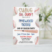 シーズン終了の野球パーティー招待状 招待状 (スタンド正面)