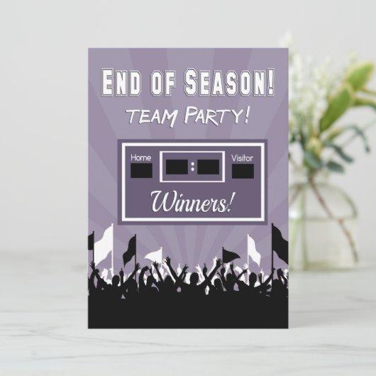 シーズン終了チームパーティの招待状 招待状 (スタンド正面)