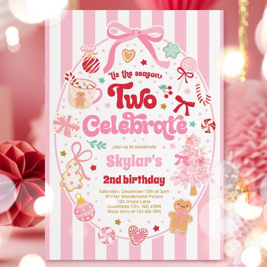 シーズン2のクリスマスと2歳の誕生日を祝おう 招待状