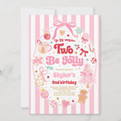 シーズン2 ビージョリー クリスマス ボウ 2歳の誕生日 招待状 (正面)