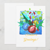 シーズン・グリーティングカード（飾り玉付き） シーズンカード (正面/裏面)