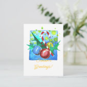 シーズン・グリーティングカード（飾り玉付き） シーズンポストカード (スタンド正面)