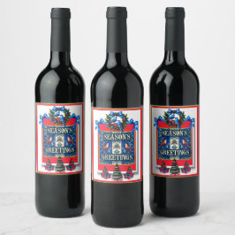 シーズン・グリーティング ワインラベル