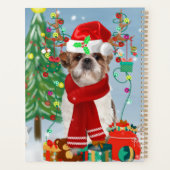 シーズー犬と雪のクリスマス プランナー手帳 (裏面)
