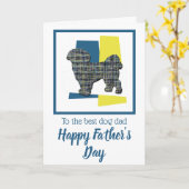 シーズー犬 シルエット トリカラー 父の日 カード (黄色い花)