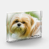 シーズー犬 フォトブロック (左)