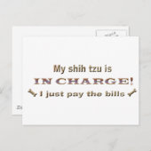 シーズー ポストカード (正面/裏面)