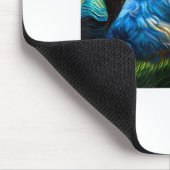 シーズー(犬)おもしろいTzu、犬、ヴァン・ゴッホ、 マウスパッド (コーナー)