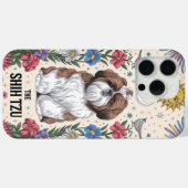 シーズー(犬)お洒落津天空とフローラ詳細 Case-Mate iPhoneケース (裏面 (横))