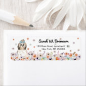 シーズー(犬)の中国の犬 ラベル (インサイチュ)