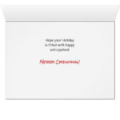 シーズー(犬)の子犬がサンタクリスマス暖炉を待つ (内部横(下))