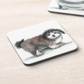 シーズー（犬）の子犬、ペット コースター (左側)