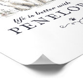 シーズー(犬)の犬の名前でTzuライフカスタムは良い ポスター (角)