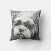 シーズー（犬）の犬 クッション (裏面)