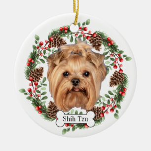 シーズー（犬）の犬 セラミックオーナメント