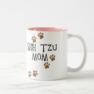 シーズー(犬)のTzuのお母さん ツートーンマグカップ