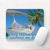 シーズー(犬)のTzuのぶら下がったなマウスパッド マウスパッド (マウス)