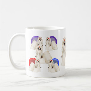 シーズー(犬)のTzuのカラフルなマグ コーヒーマグカップ