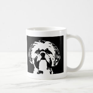 シーズー(犬)のTzuのギフト-二重像のマグ コーヒーマグカップ