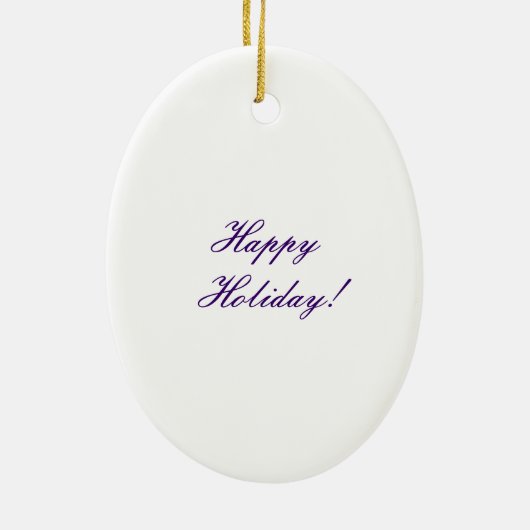 シーズー(犬)のTzuのクリスマスのオーナメント セラミックオーナメント (裏面)