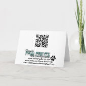 シーズー（犬）のTzuのクリスマスのフォトカード シーズンカード (裏面)