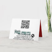 シーズー（犬）のTzuのクリスマスのフォトカード シーズンカード (裏面)