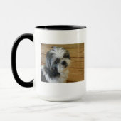 シーズー（犬）のTzuのコーヒー・マグ マグカップ (左)