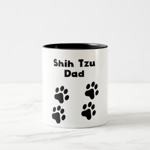 シーズー(犬)のTzuのパパ ツートーンマグカップ