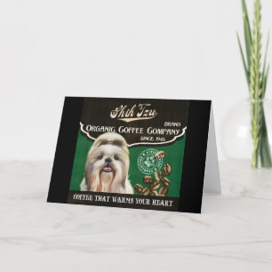 シーズー(犬)のTzuのブランド- Organic Coffee Company シーズンカード