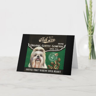シーズー（犬）のTzuのブランド- Organic Coffee Company シーズンカード