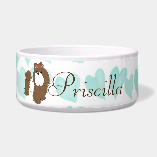 シーズー（犬）のTzuのペットボウル ボウル (正面)