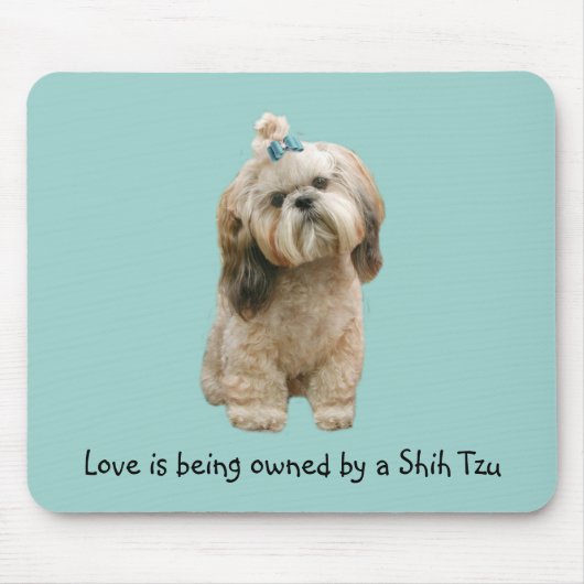 シーズー（犬）のTzuのマウスパッド マウスパッド (正面)