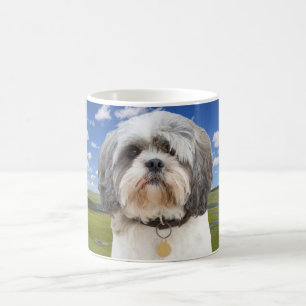 シーズー(犬)のTzuの写真のマグ コーヒーマグカップ