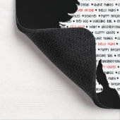 シーズー（犬）のTzuの単語の芸術 マウスパッド (コーナー)