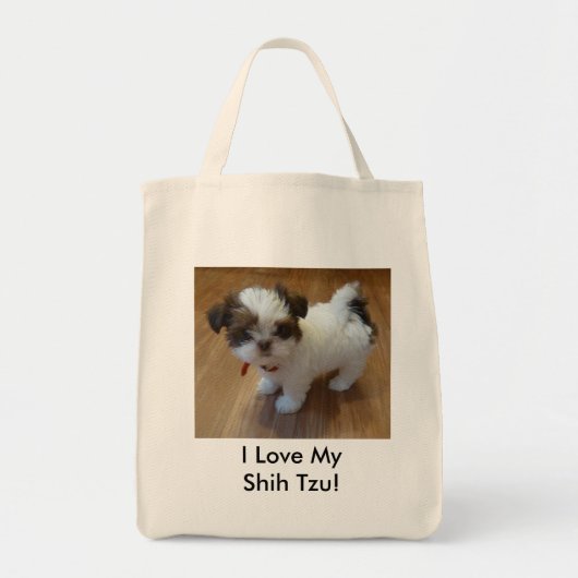 シーズー(犬)のTzuの子犬のトートバック トートバッグ (正面)
