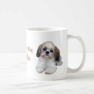 シーズー(犬)のTzuの子犬のマグは崇拝します コーヒーマグカップ