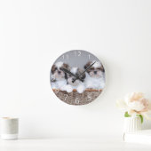 シーズー(犬)のTzuの子犬 ラウンド壁時計 (ホーム)