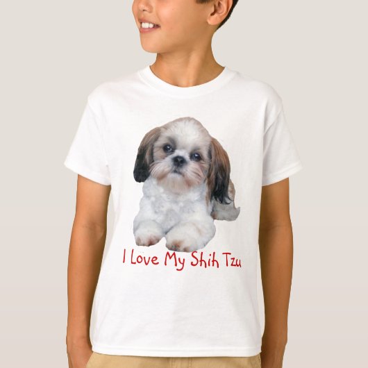 シーズー(犬)のTzuの子犬 Tシャツ (正面)