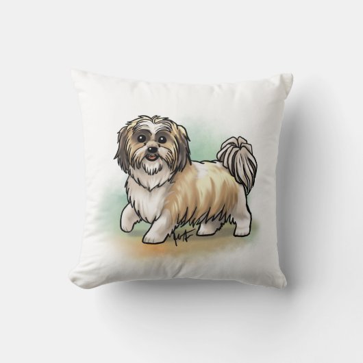 シーズー（犬）のTzuの枕 クッション (正面)