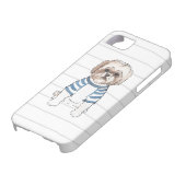 シーズー（犬）のTzuの水彩画のIphoneの場合 Case-Mate iPhoneケース (下部)