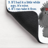 シーズー(犬)のTzuの特性の法律4 マウスパッド (コーナー)