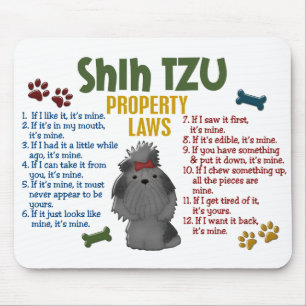 シーズー(犬)のTzuの特性の法律4 マウスパッド