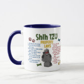シーズー（犬）のTzuの特性の法律4 マグカップ (左)