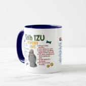 シーズー（犬）のTzuの特性の法律4 マグカップ (正面左)