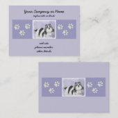 シーズー(犬)のTzuの絵画-かわいい元の犬の芸術 名刺 (正面/裏面)