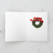 シーズー（犬）のTzuサンタの足のクリスマスカード シーズンカード (内部)