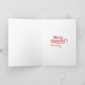 シーズー（犬）のTzuサンタの足カード シーズンカード (内部)