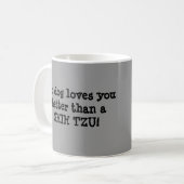 シーズー(犬)のTzu愛マグ コーヒーマグカップ (正面左)
