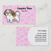 シーズー（犬）のTzu愛(切られる子犬) 名刺 (正面/裏面)
