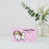 シーズー（犬）のTzu愛(切られる子犬) 名刺 (スタンド正面)